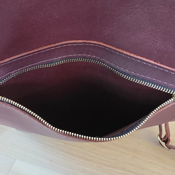 Portland Leather Laptop Backpack in Cognac NWOT main image 7